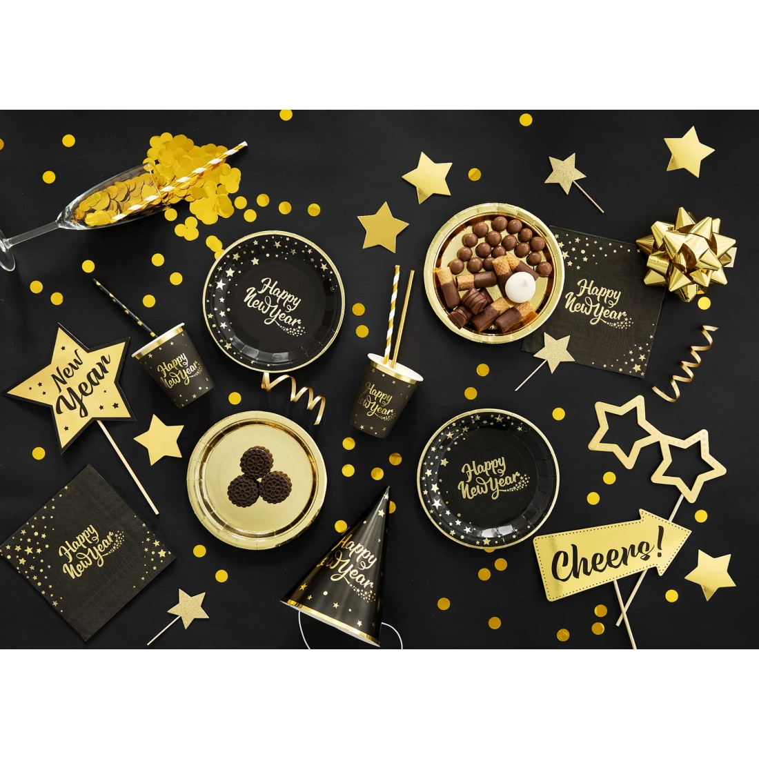 Papír konfetti 500 g – arany