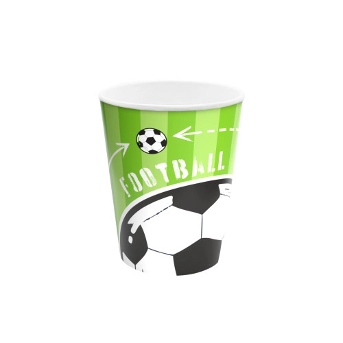 Pahare de hârtie Fotbal 220 ml, 6 buc.