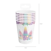 Pahare de hârtie Unicorn 220 ml, 6 buc.