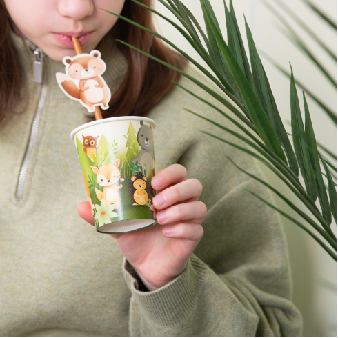Papírpoharak Erdő állatai 220 ml, 6 db Papírpoharak Erdő állatai 220 ml, 6 db