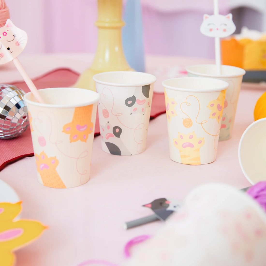 Papírpoharak Cicusok 220 ml, 6 db