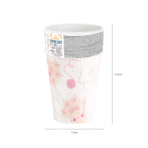 Papírpoharak Cicusok 220 ml, 6 db Papírpoharak Cicusok 220 ml, 6 db