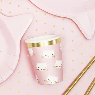 Papirnati kozarci Mačka 200 ml, 6 kosov