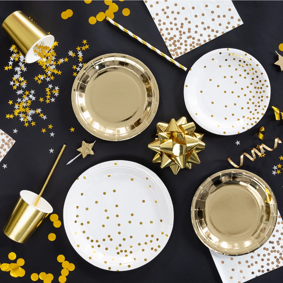 Arany papírpoharak – 220 ml, 6 db