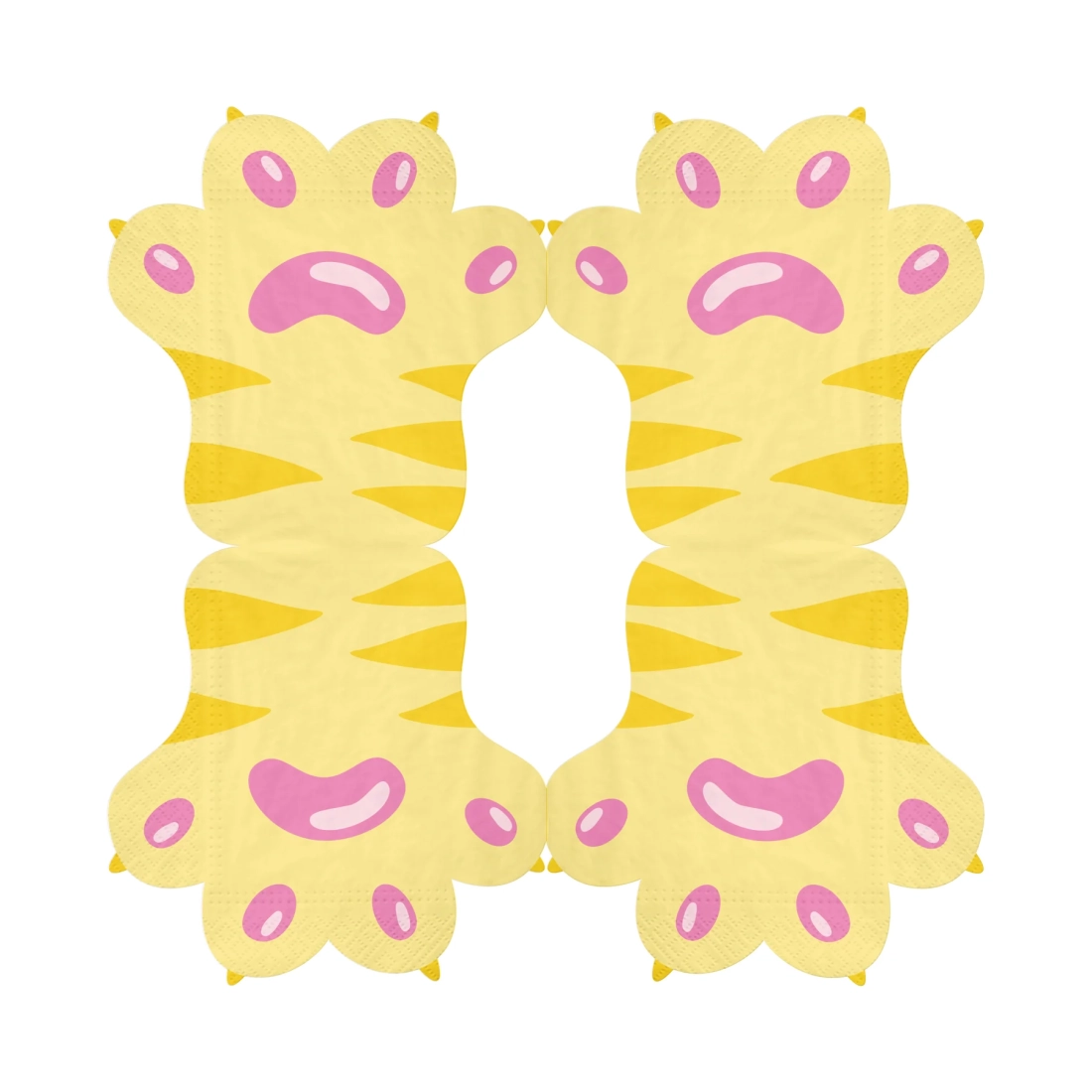 Șervețele din hârtie cu lăbuțe de pisică, 12 buc.