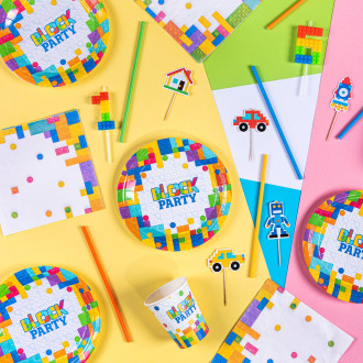 Papirnati robčki Stavebnica, 10 kosov