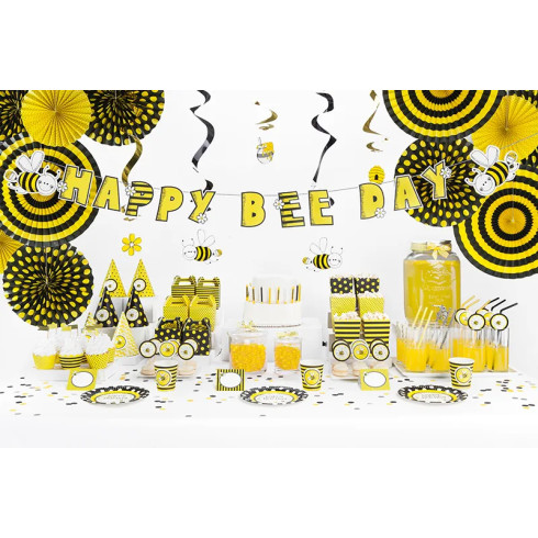 Papírové brčka žluto-bílé proužky 19,5 cm – balení 10 ks