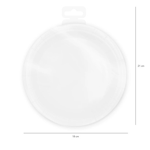 Papírtányérok fehér, 18 cm – 10 db Papírtányérok fehér, 18 cm – 10 db