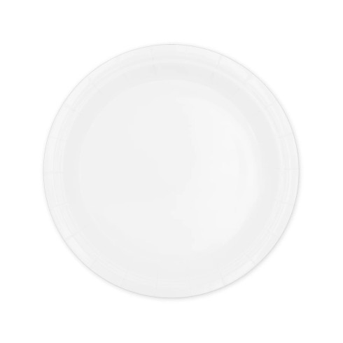 Papírtányérok fehér, 18 cm – 10 db