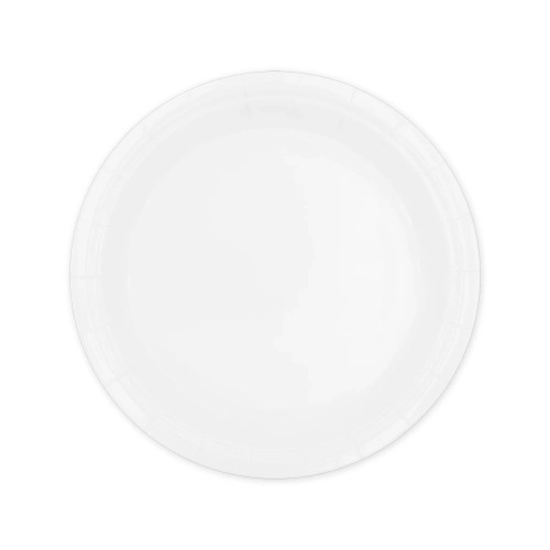 Farfurii din hârtie albe 18 cm - 10 buc.