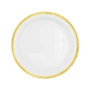 Papírtányérok fehér Classic Gold 18 cm – 6 db