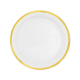 Papírtányérok fehér Classic Gold 18 cm – 6 db Papírtányérok fehér Classic Gold 18 cm – 6 db