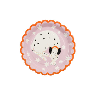 Dalmata papírtányér 18 x 18 cm, 6 db