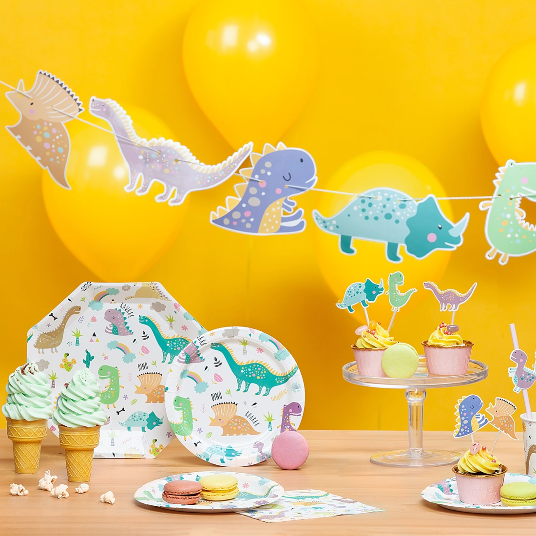 Farfurii din hârtie Dinosaur, 6 buc.