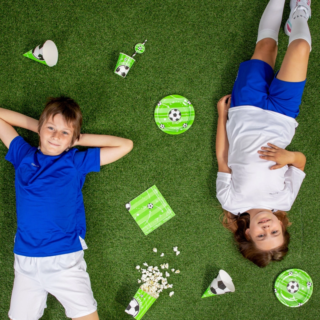 Farfurii de hârtie Mingea de fotbal, 6 buc.