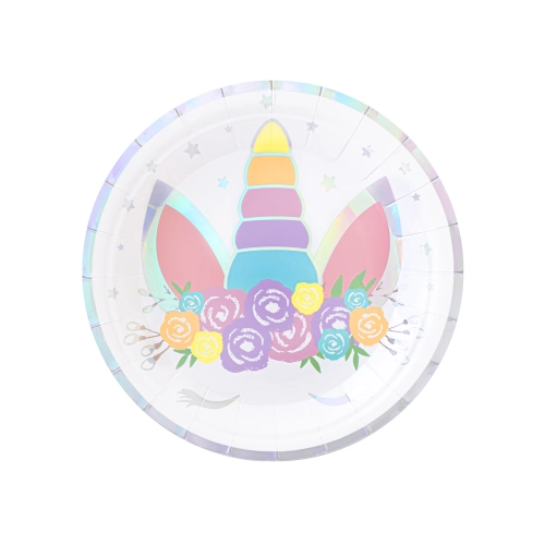 Farfurii din hârtie Unicorn, 6 buc.