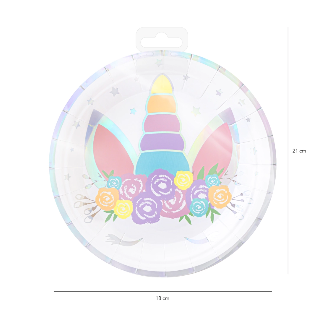 Farfurii din hârtie Unicorn, 6 buc.