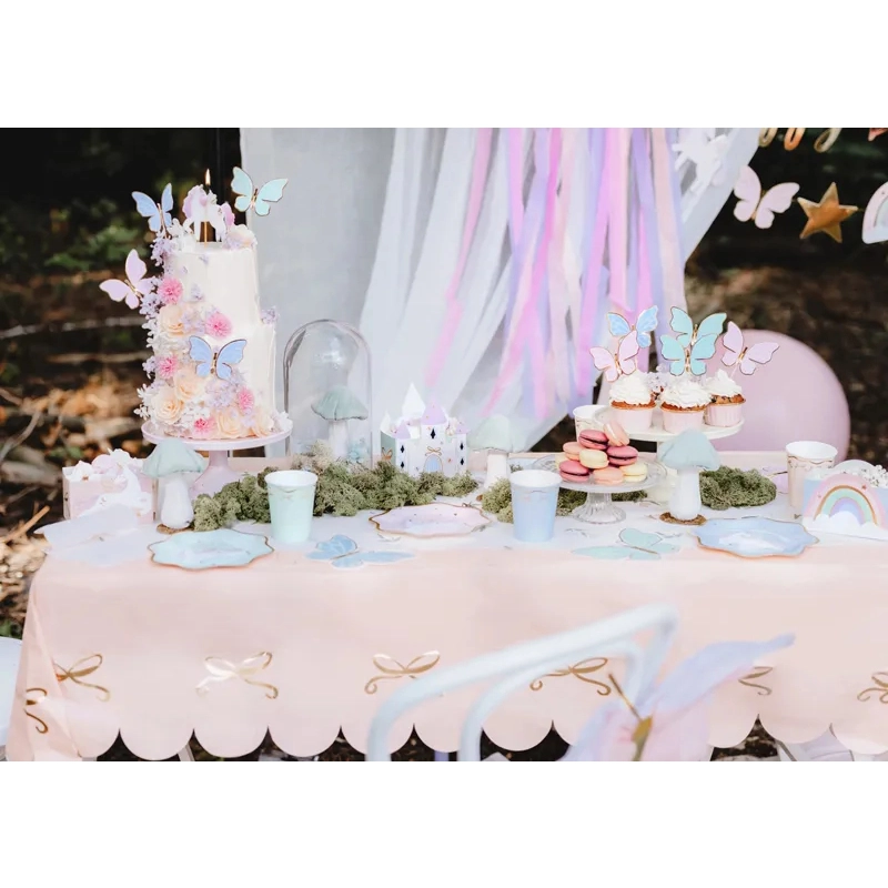 Farfurii din hârtie Unicorn, mix de culori, 6 buc.