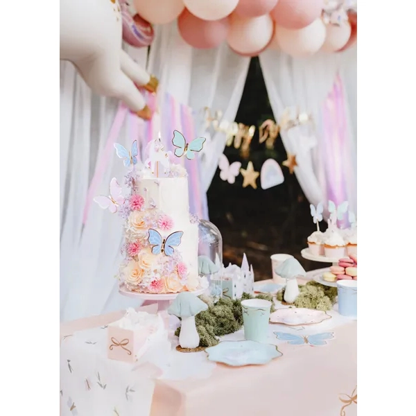 Farfurii din hârtie Unicorn, mix de culori, 6 buc.