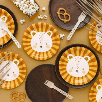 Papirnati krožniki Lev, 6 kosov, 18 cm