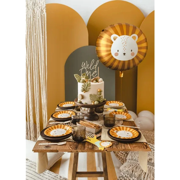 Farfurii din hârtie Leu, 6 buc., 18 cm