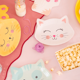 Papirnati krožniki Mačke 6 kosov