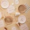 Farfurii din hârtie rose gold 23 cm – 6 buc.