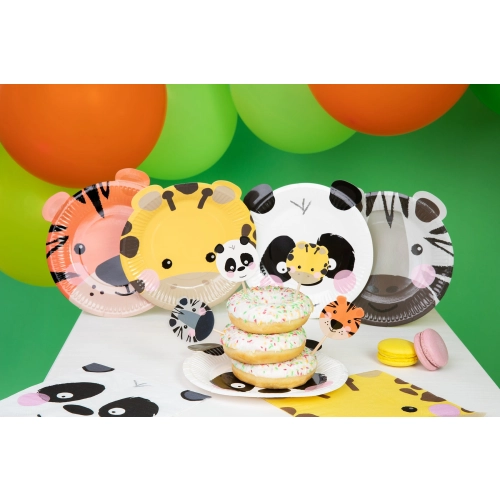 Safari papírtányérok, 4 db