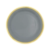 Farfurii de hârtie gri Classic Gold 18 cm – 6 buc.