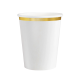 Papír pohár arany csíkkal Classic Gold 220 ml, 6 db készlet Papír pohár arany csíkkal Classic Gold 220 ml, 6 db készlet