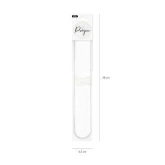 Papirnati pompon 25 cm – bel