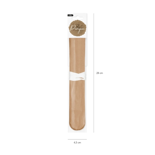 Papír pompon – barna, 25 cm