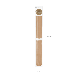 Papirnat pompon – rjav, 35 cm