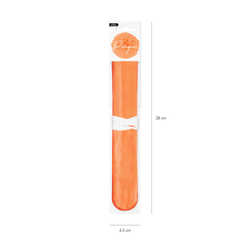 Papír pompon – narancssárga, 25 cm Papír pompon – narancssárga, 25 cm