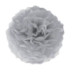 Pompon din hârtie - gri 15 cm