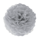 Papír pompom – szürke, 15 cm