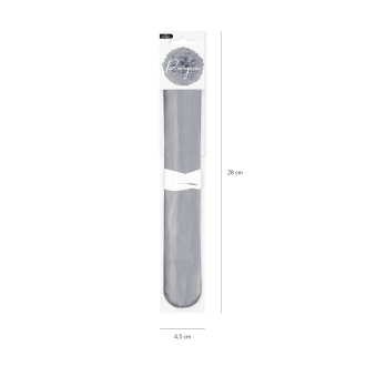 Papirnat pompom – siv 25 cm