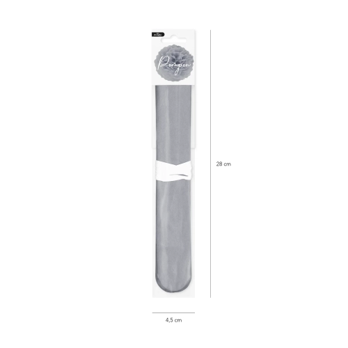 Papírgömb pompom – szürke, 25 cm