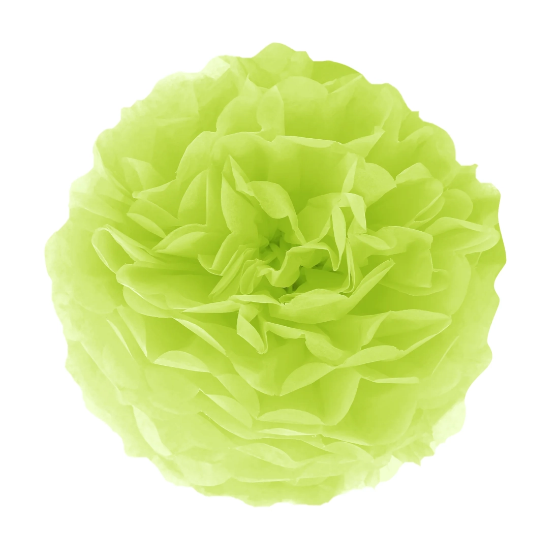 Pompon din hârtie – verde 25 cm