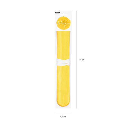 Papír pompom – sárga, 25 cm Papír pompom – sárga, 25 cm