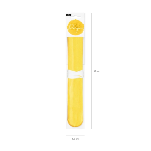 Papír pompom – sárga, 25 cm