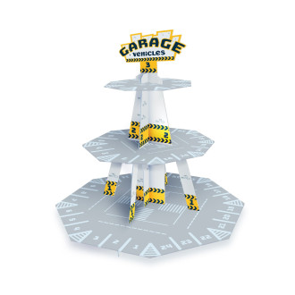 Papirnato stojalo za cupcakes in muffine Avtomobili