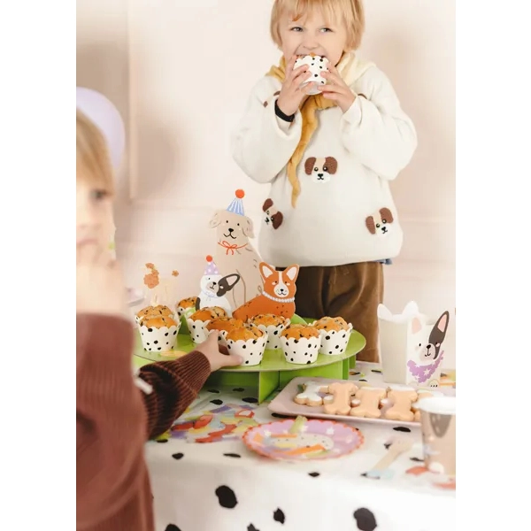 Papír torta- és muffinállvány – Kutyusok tematika