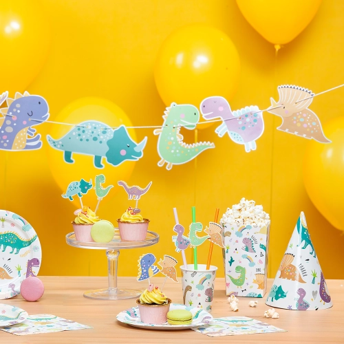 Dínó parti kalapok, 6 db