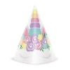 Unikornis parti kalapok 6 db