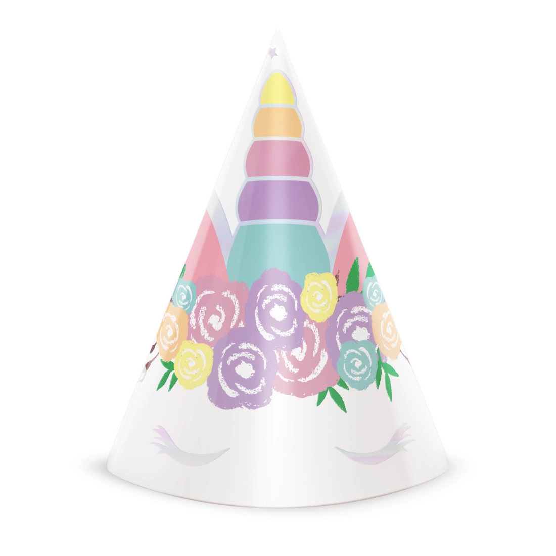 Unikornis parti kalapok 6 db