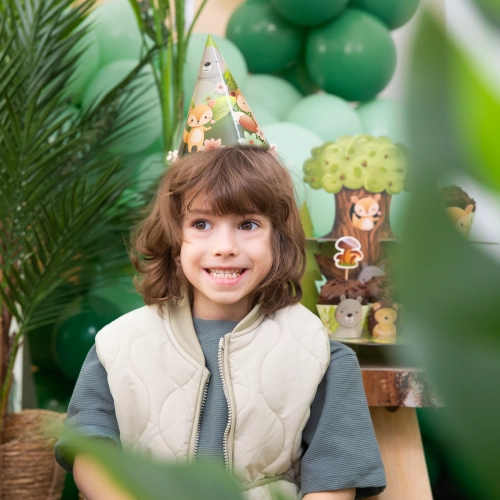 Pălării de petrecere cu animale din pădure, 6 buc.