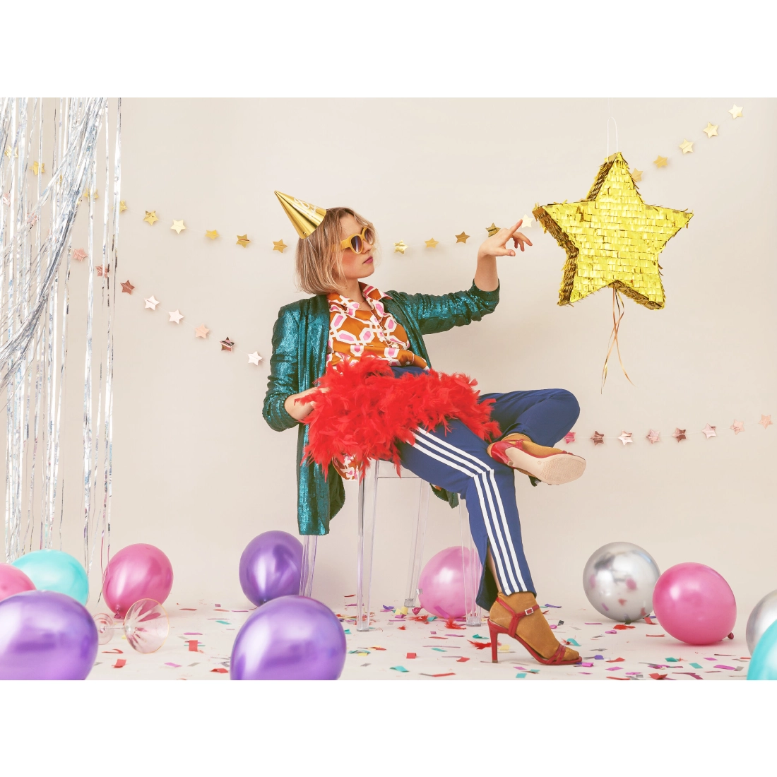 Party sapkák 18. születésnapra – arany, 6 db