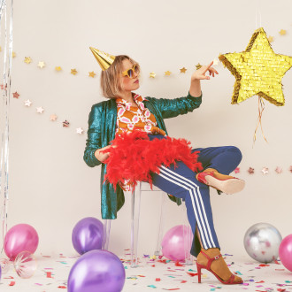 Party klobučki za 18. rojstni dan – zlati, 6 kosov