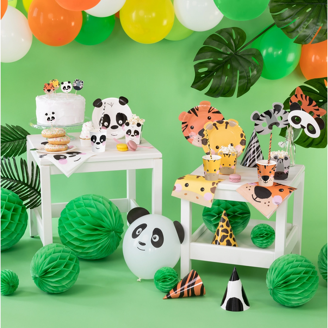 Pălării de petrecere Safari animale, 4 buc.